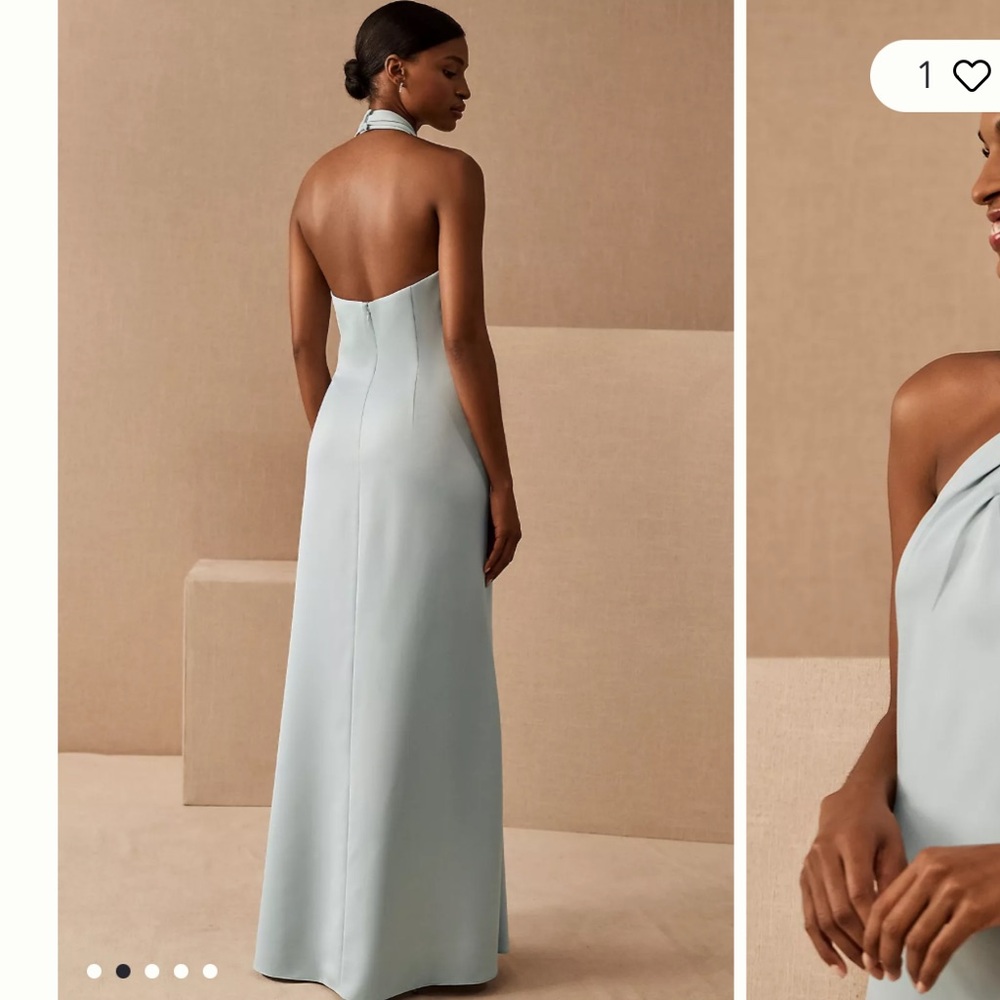 BHLDN Ruby Twist Halter Gown